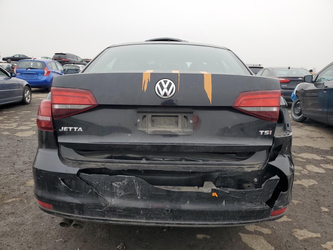 2016 Volkswagen Jetta VIN 3VW167AJXGM380424 Copart auction photo, rear end damage thumbnail 6