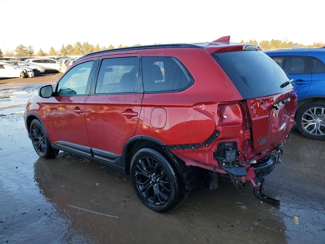2018 Mitsubishi Outlander VIN JA4AZ3A35JZ064661 Copart auction photo, rear end / minor dent/scratches damage thumbnail 2
