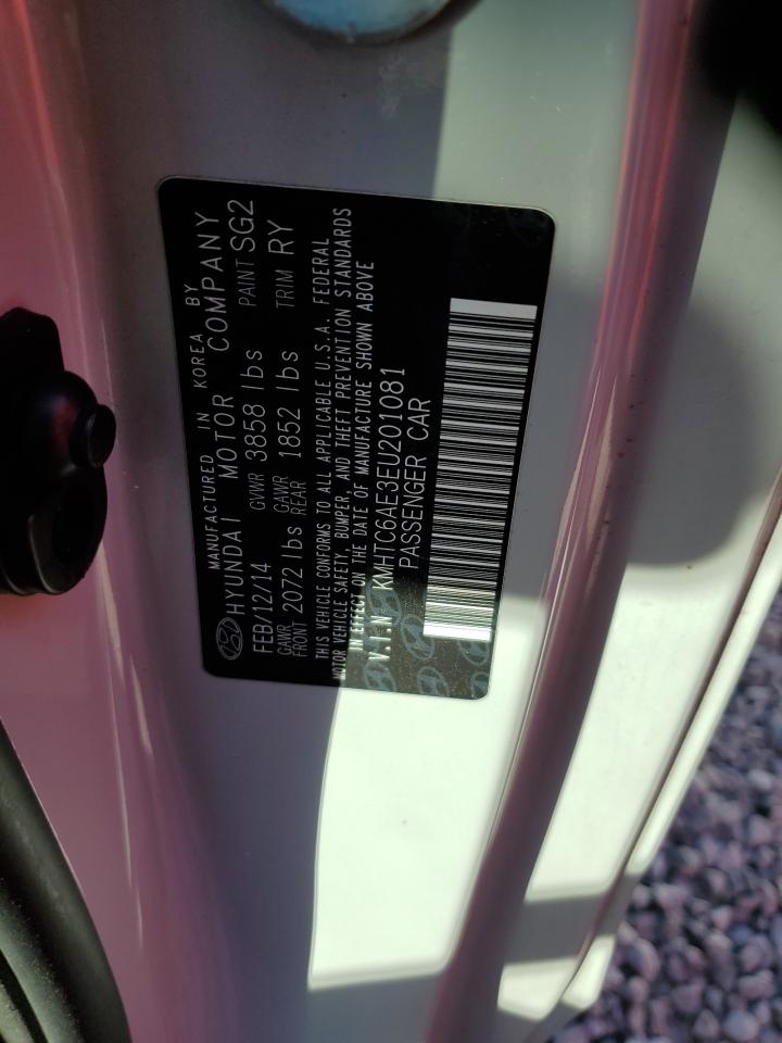2014 Hyundai Veloster VIN KMHTC6AE3EU201081 Copart auction photo, all over damage thumbnail 13
