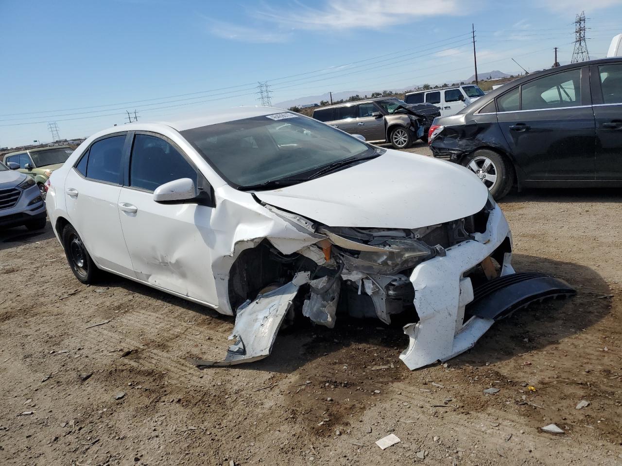 2015 Toyota Corolla VIN 5YFBURHE7FP296876 Copart auction photo, undercarriage / front end damage thumbnail 4