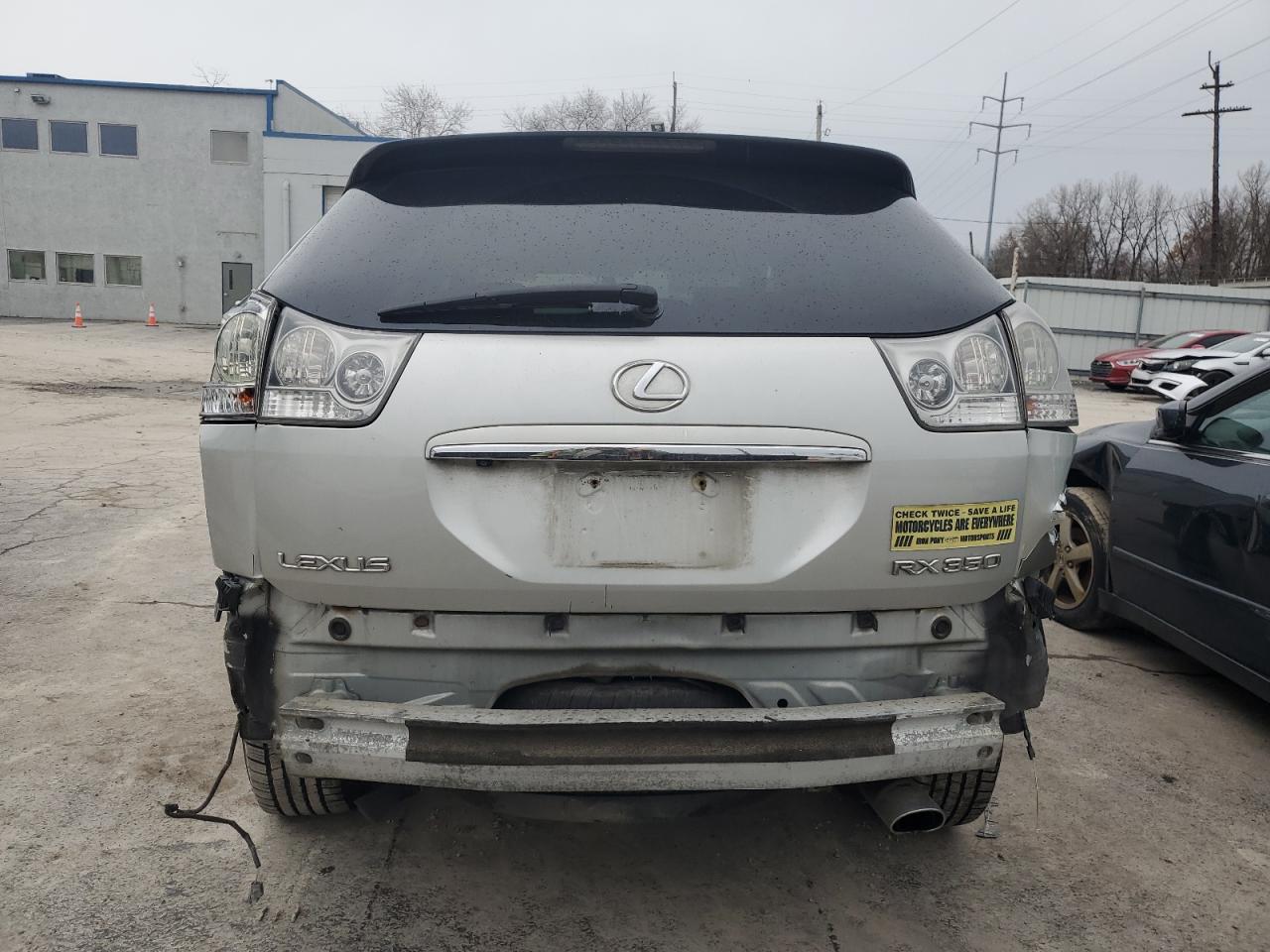 2008 Lexus RX VIN 2T2HK31U18C048801 Copart auction photo, front end / all over damage thumbnail 6