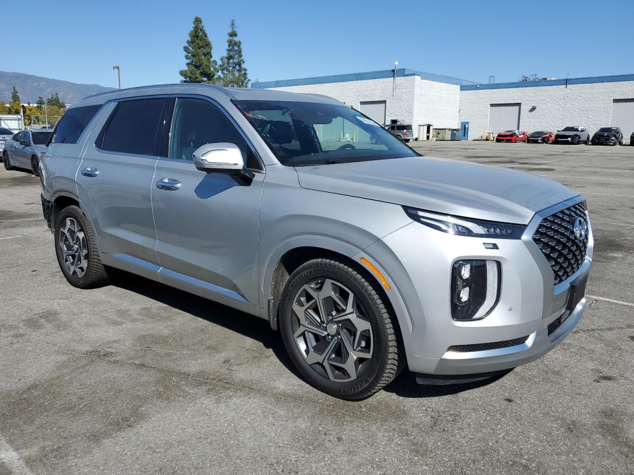 2021 Hyundai Palisade VIN KM8R7DHE9MU309535 Copart auction photo, rear end damage thumbnail 4