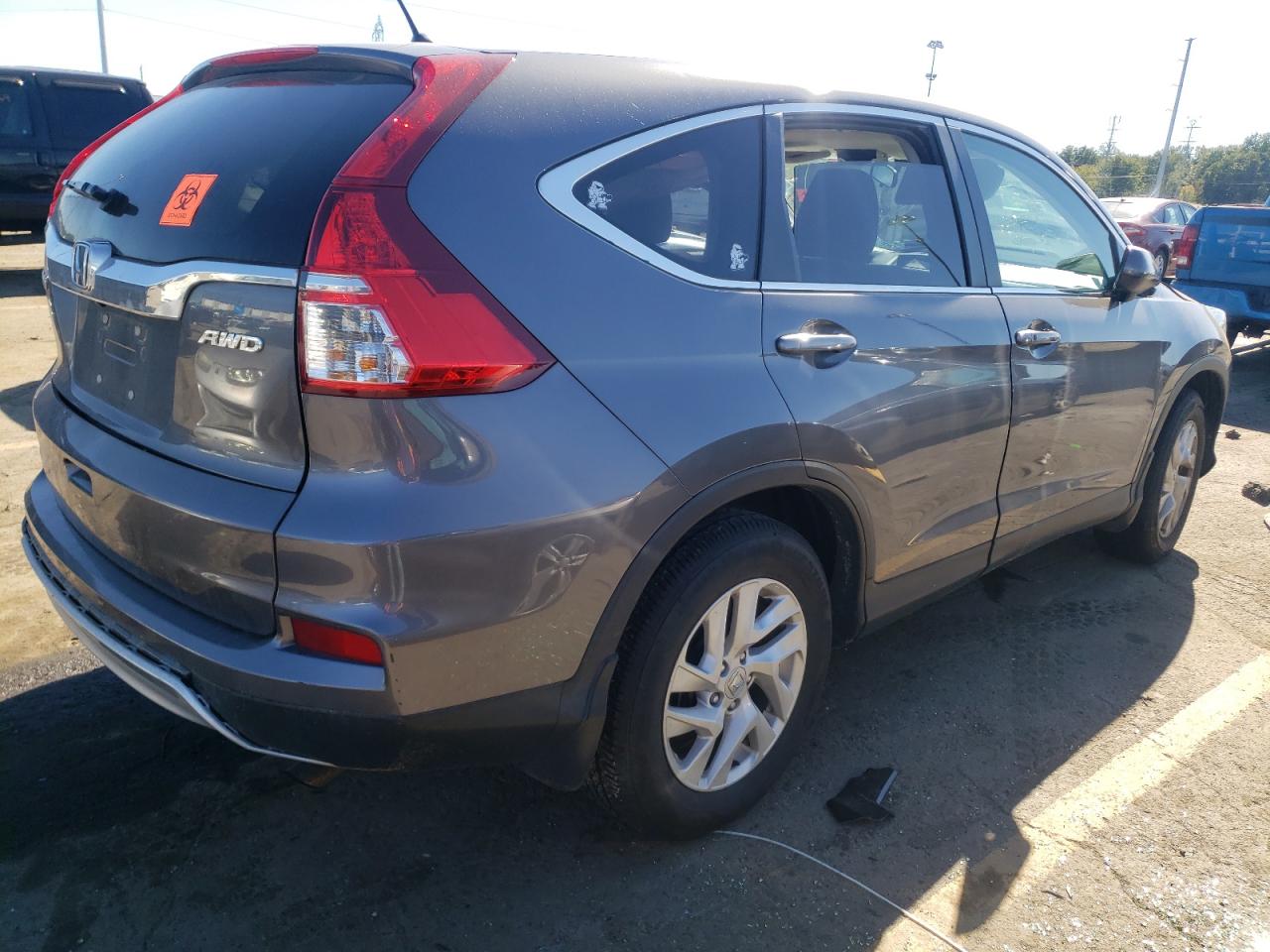 2016 Honda CR-V VIN 2HKRM4H52GH643188 Copart auction photo, all over damage thumbnail 3