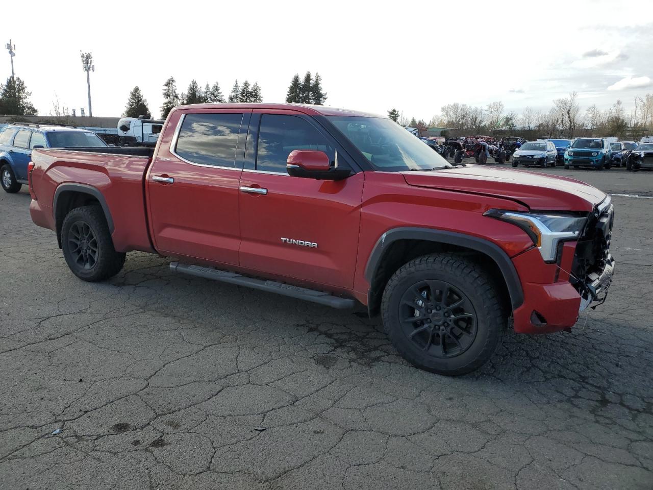 2022 Toyota Tundra VIN 5TFJA5EC3NX005029 Copart auction photo, front end damage thumbnail 4