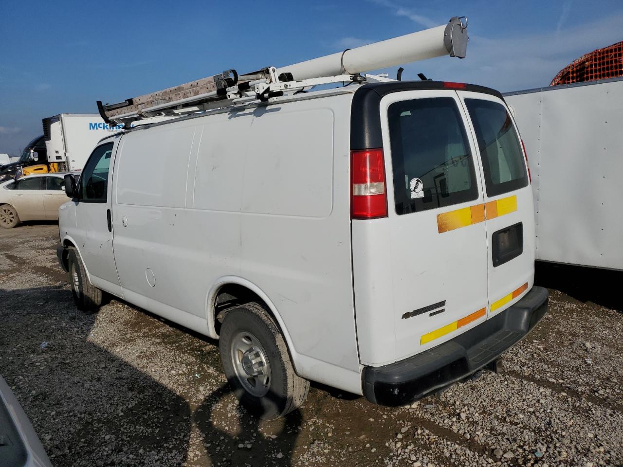2012 Chevrolet Express VIN 1GCWGFCG4C1190529 Copart auction photo, side / front end damage thumbnail 2