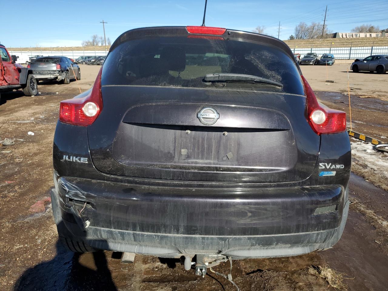 2014 Nissan Juke VIN JN8AF5MV7ET363525 Copart auction photo, side / front end damage thumbnail 6