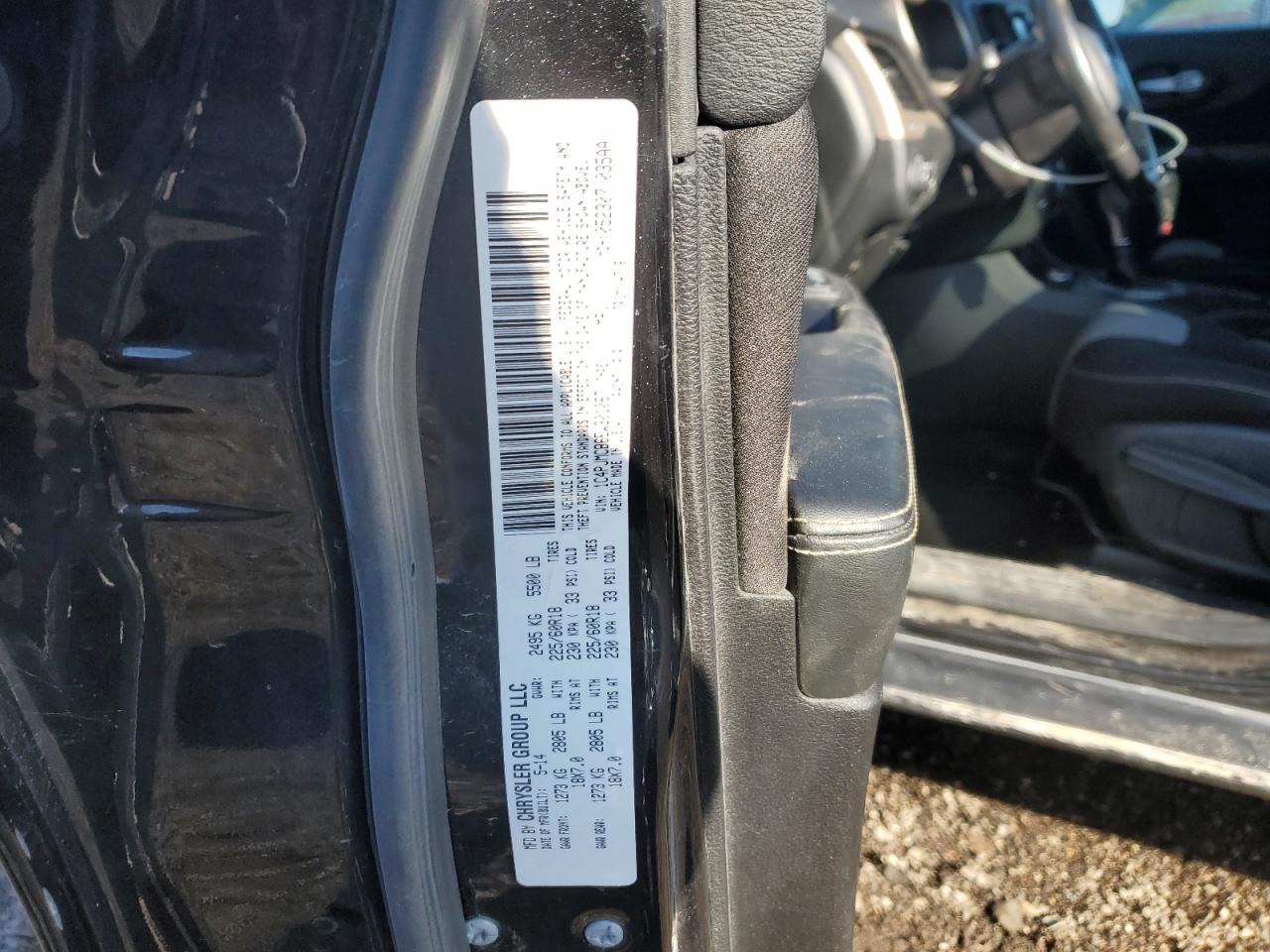 2014 Jeep Grand Cherokee VIN 1C4PJMCB6EW301067 Copart auction photo, front end damage thumbnail 13