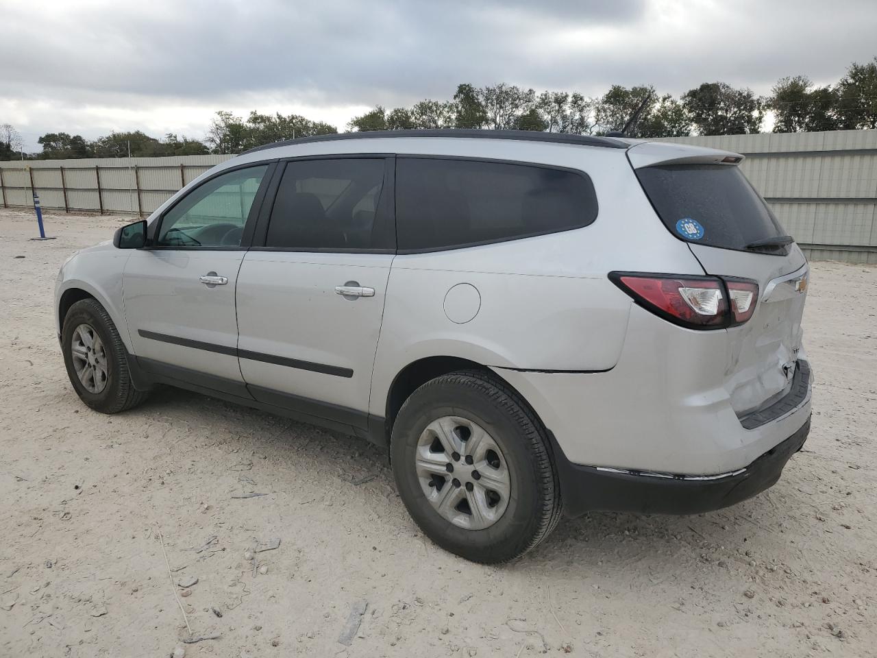 2013 Chevrolet Traverse VIN 1GNKRFED4DJ113728 Copart auction photo, rear end / side damage thumbnail 2