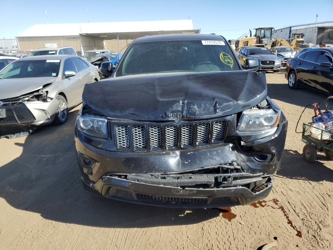 2015 Jeep Grand Cherokee VIN 1C4RJFAG0FC903758 Copart auction photo, front end / all over damage thumbnail 5