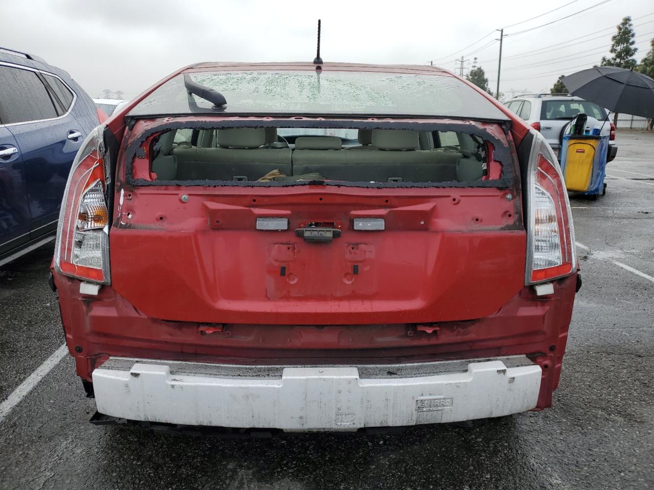2012 Toyota Prius VIN JTDKN3DUXC1615131 Copart auction photo, rear end damage thumbnail 6