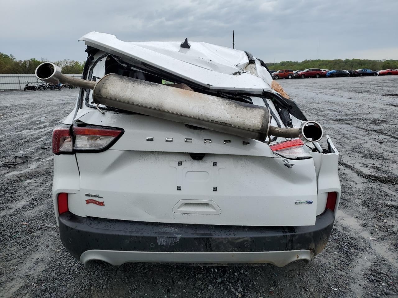 2020 Ford Escape VIN 1FMCU9H61LUB43157 Copart auction photo, all over damage thumbnail 6