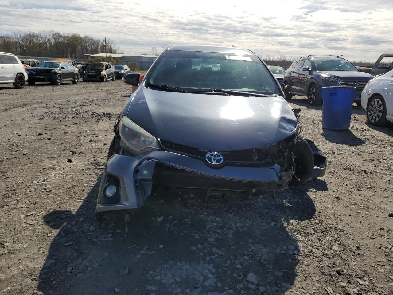 2014 Toyota Corolla VIN 2T1BURHE7EC029008 Copart auction photo, front end / side damage thumbnail 5