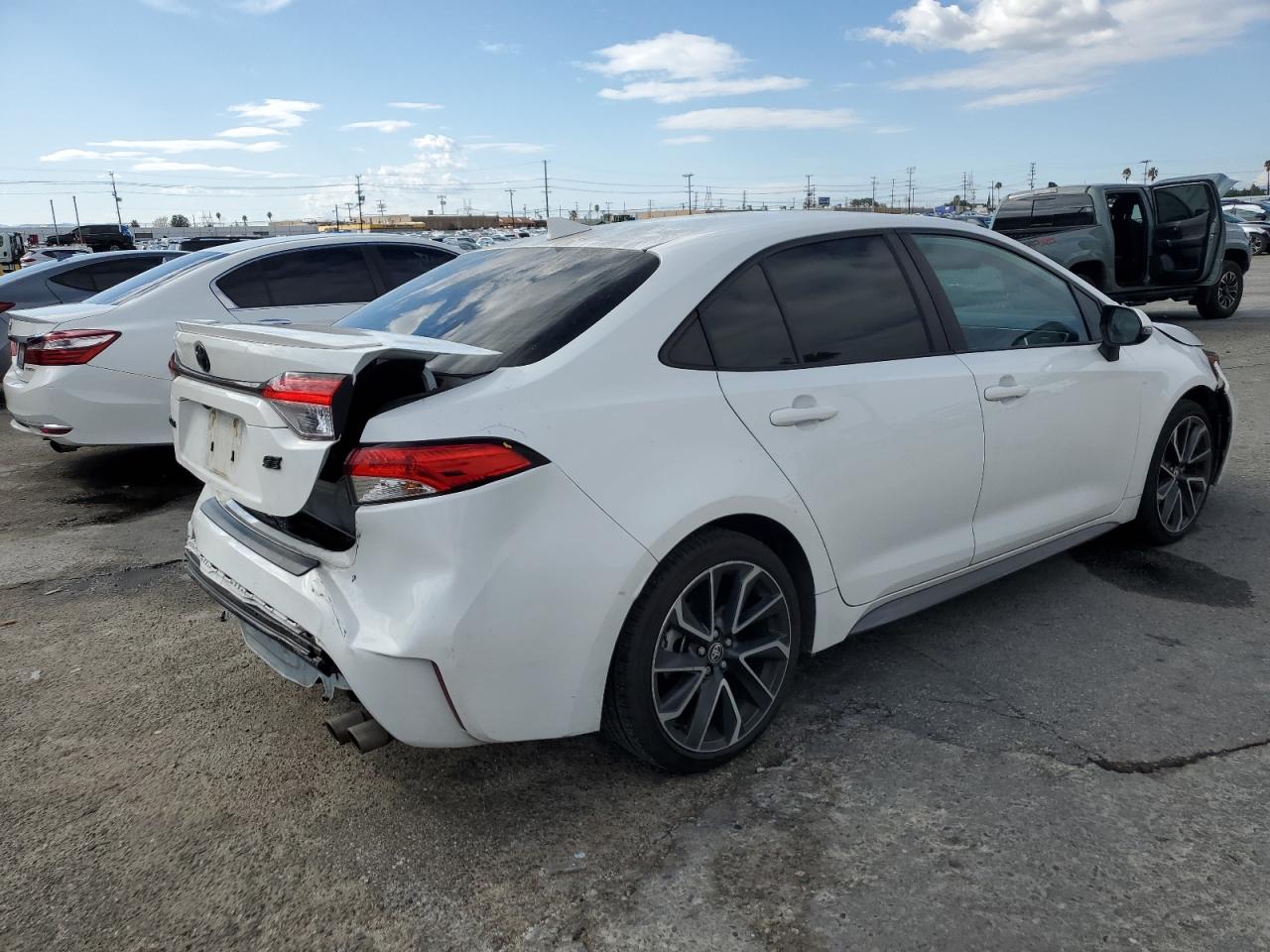 2022 Toyota Corolla VIN JTDS4MCE6N3506952 Copart auction photo, front end / rear end damage thumbnail 3