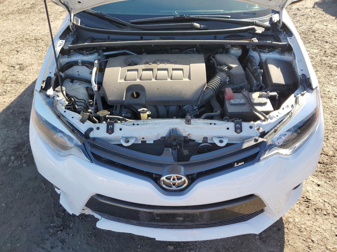2016 Toyota Corolla VIN 2T1BURHE1GC694182 Copart auction photo, front end / undercarriage damage thumbnail 11
