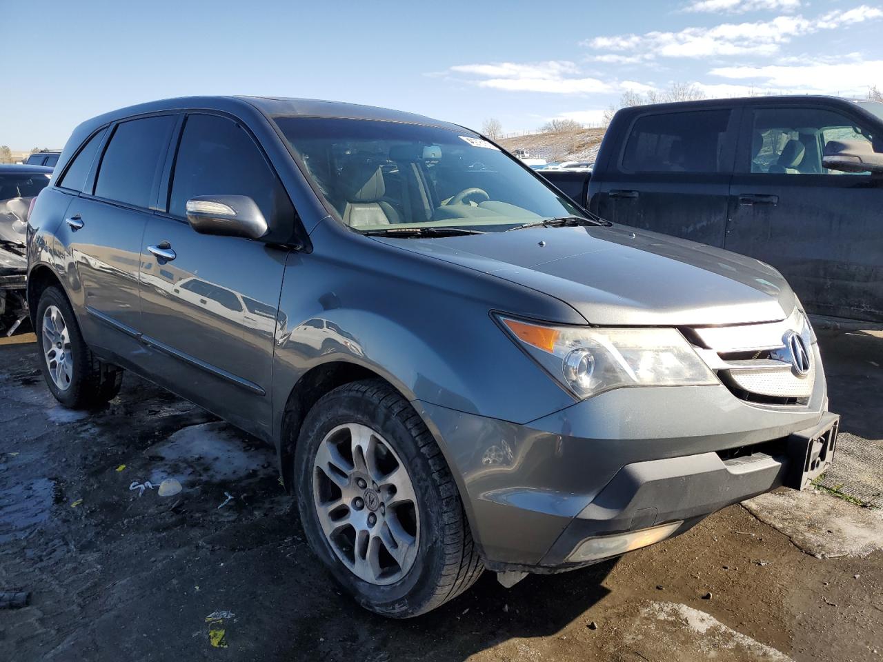 2008 Acura MDX VIN 2HNYD28398H523648 Copart auction photo, front end / side damage thumbnail 4