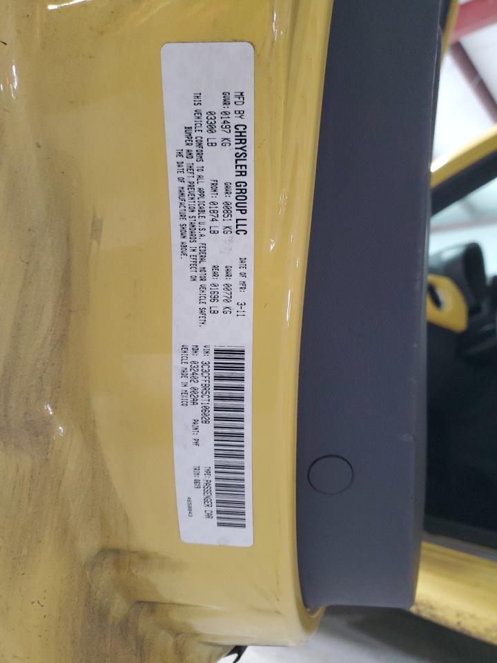 2012 Fiat 500 VIN 3C3CFFBR5CT106028 Copart auction photo, front end / minor dent/scratches damage thumbnail 12