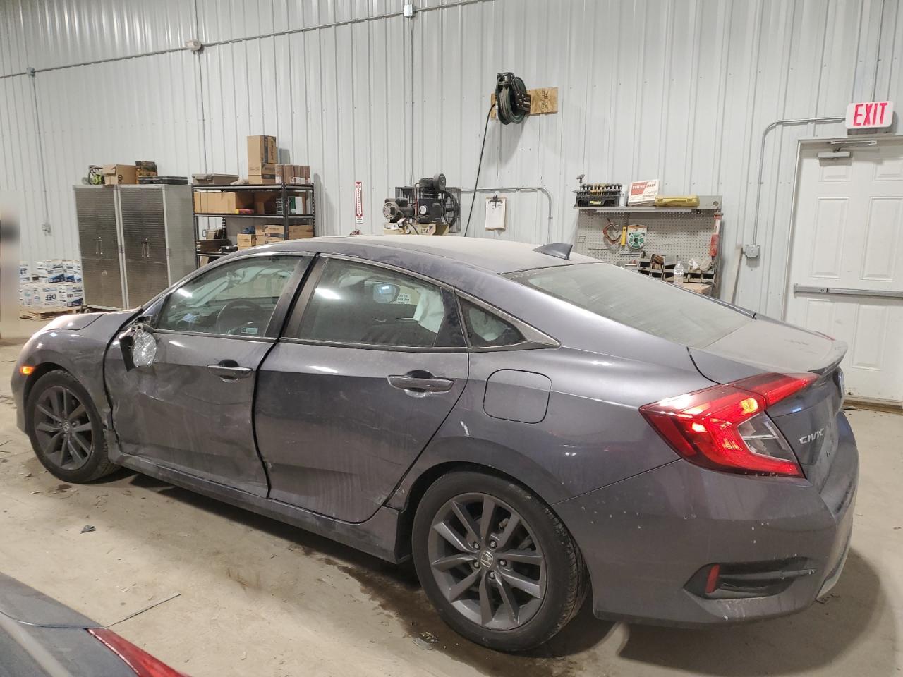 2020 Honda Civic VIN 19XFC1F35LE018921 Copart auction photo, side / front end damage thumbnail 2