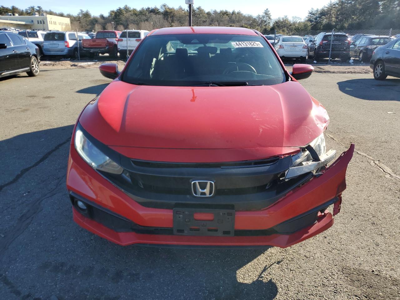 2019 Honda Civic VIN 2HGFC2F86KH512842 Copart auction photo, front end / minor dent/scratches damage thumbnail 5
