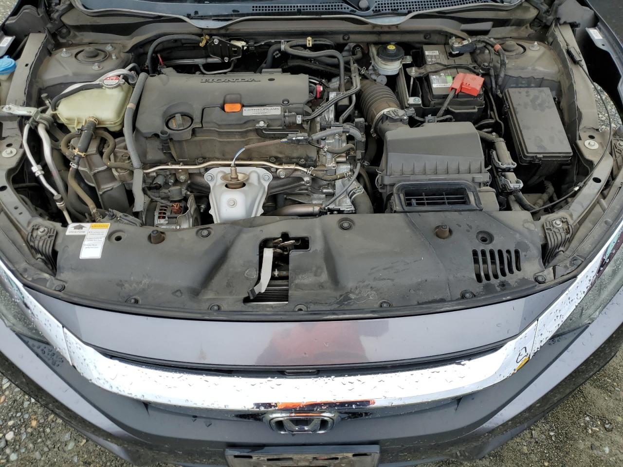 2016 Honda Civic VIN 2HGFC2F7XGH519517 Copart auction photo, rear end damage thumbnail 11