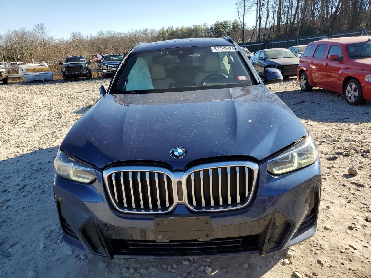 2022 BMW X3 VIN 5UX53DP09N9J36655 Copart auction photo, side damage thumbnail 5