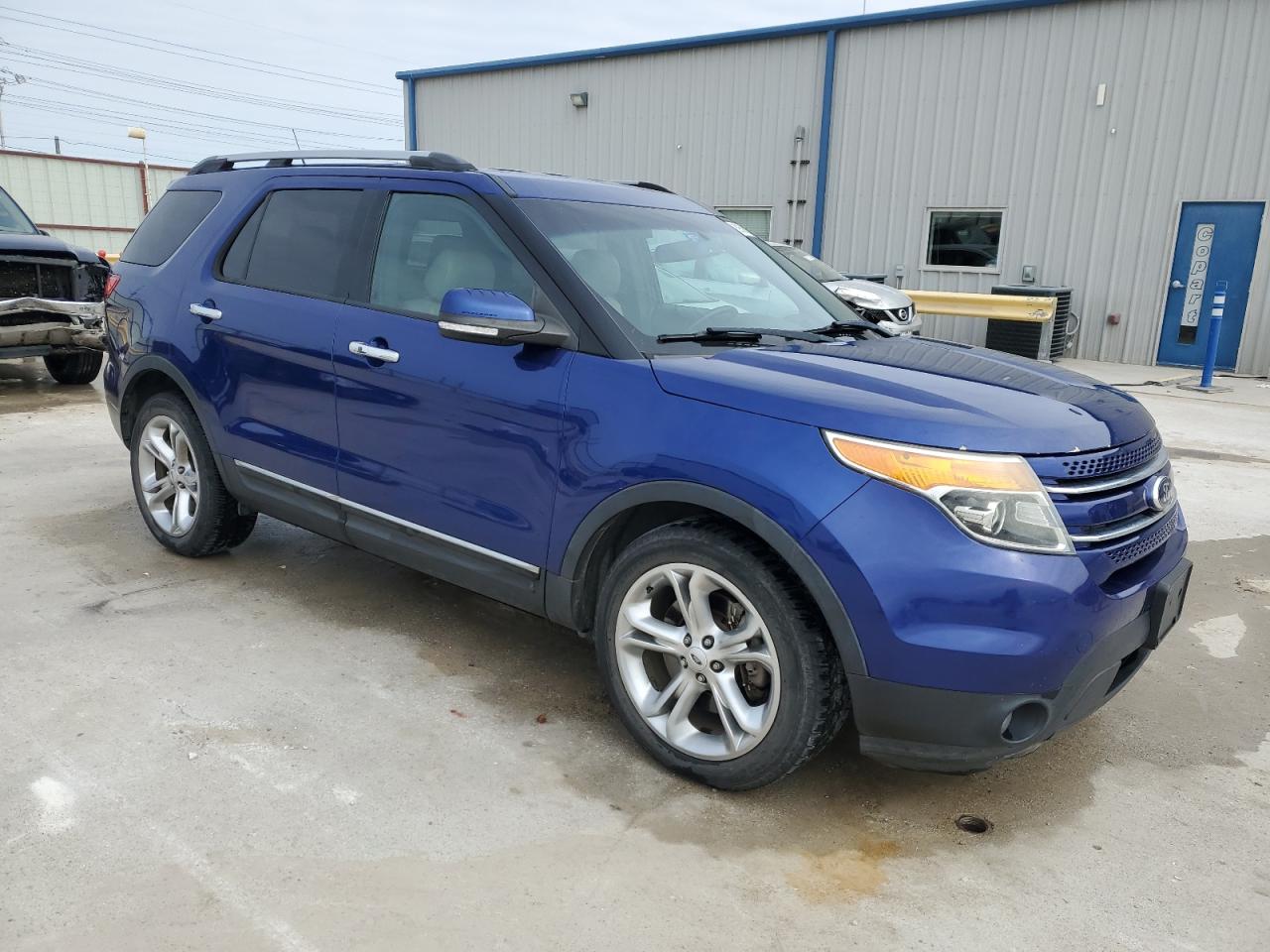 2014 Ford Explorer VIN 1FM5K7F86EGA23864 Copart auction photo, side / hail damage thumbnail 4