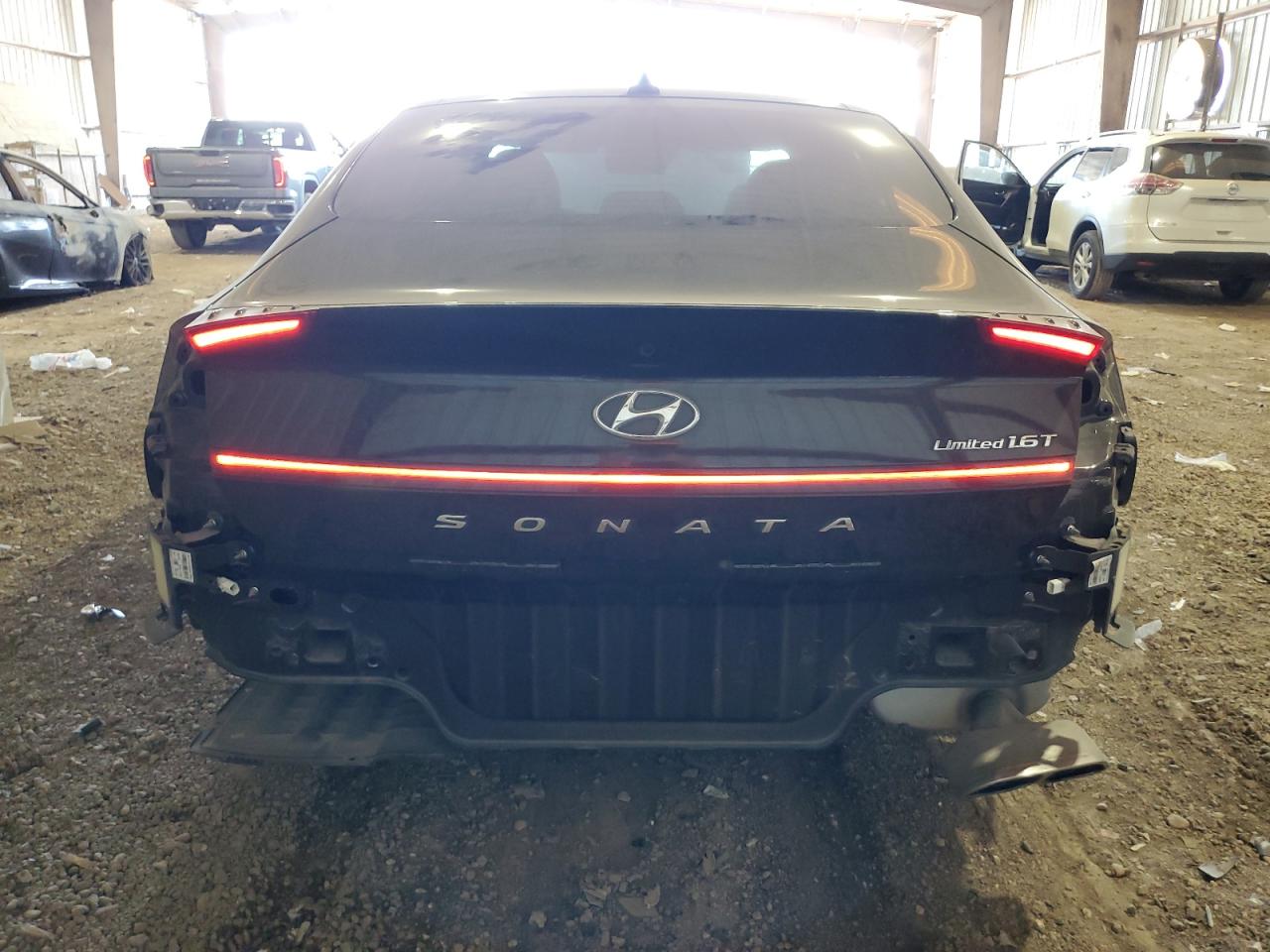 2023 Hyundai Sonata VIN KMHL34J24PA291856 Copart auction photo, front end / rear end damage thumbnail 6