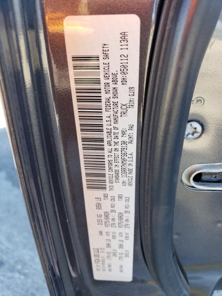 2015 RAM 1500 VIN 1C6RR7NM0FS679130 Copart auction photo, front end damage thumbnail 13