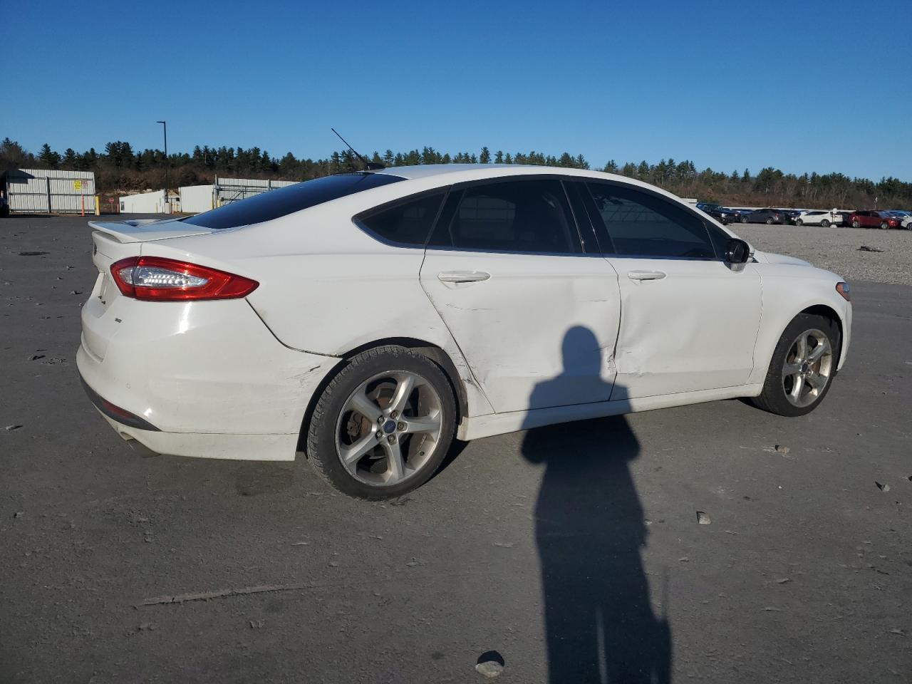 2016 Ford Fusion VIN 3FA6P0H79GR160448 Copart auction photo, side / rear end damage thumbnail 3
