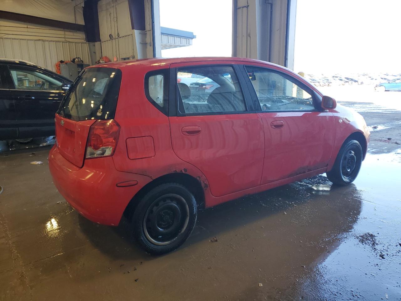 2006 Chevrolet Aveo VIN KL1TD66646B605224 Copart auction photo, side damage thumbnail 3