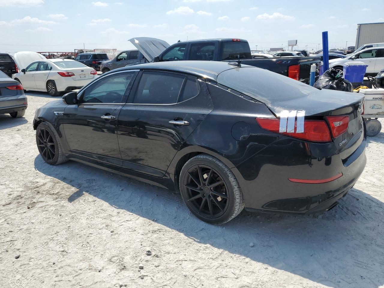 2014 KIA Optima VIN 5XXGR4A62EG334535 Copart auction photo, front end damage thumbnail 2