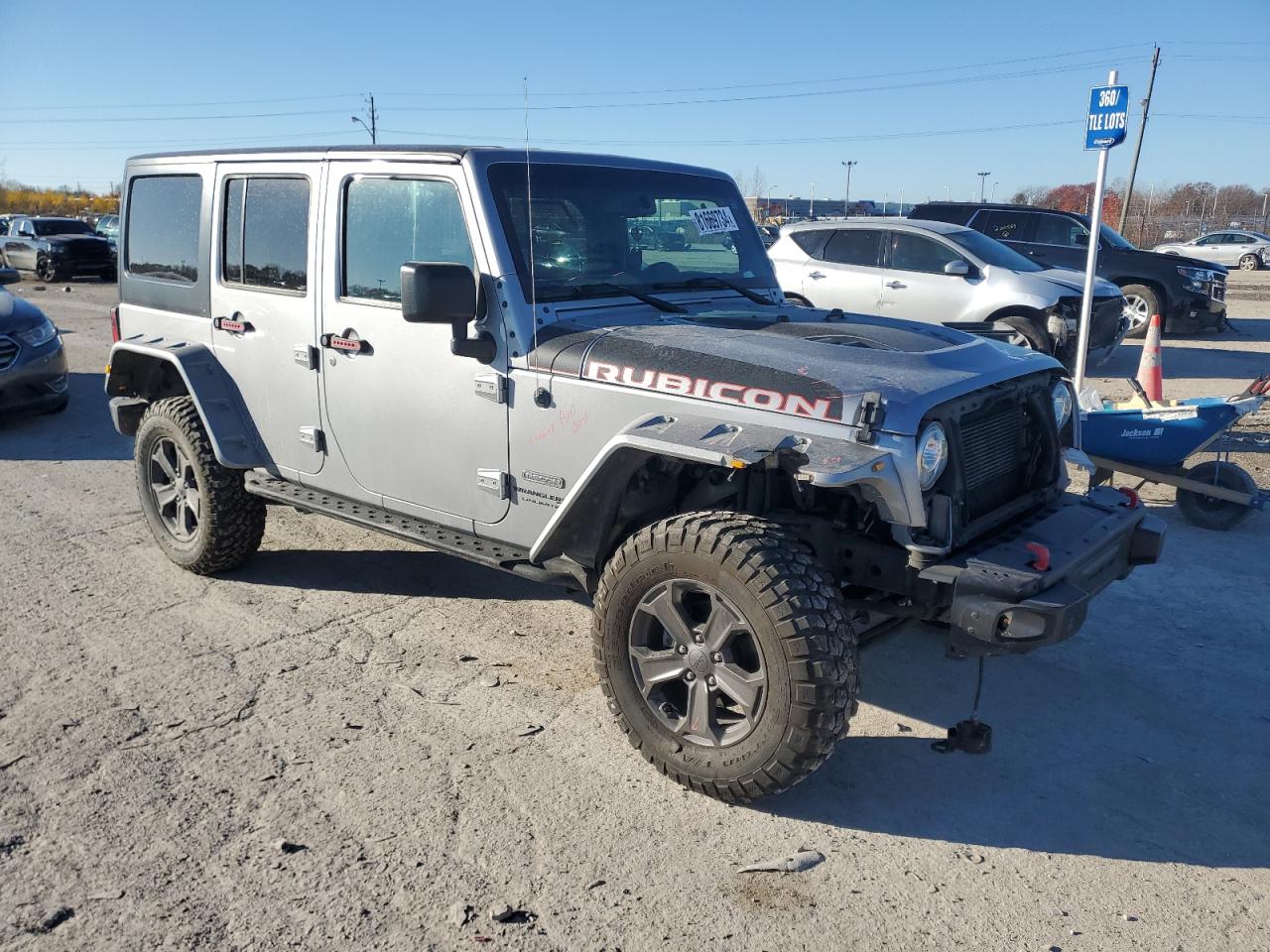 2018 Jeep Wrangler VIN 1C4BJWFG2JL822814 Copart auction photo, front end / minor dent/scratches damage thumbnail 4