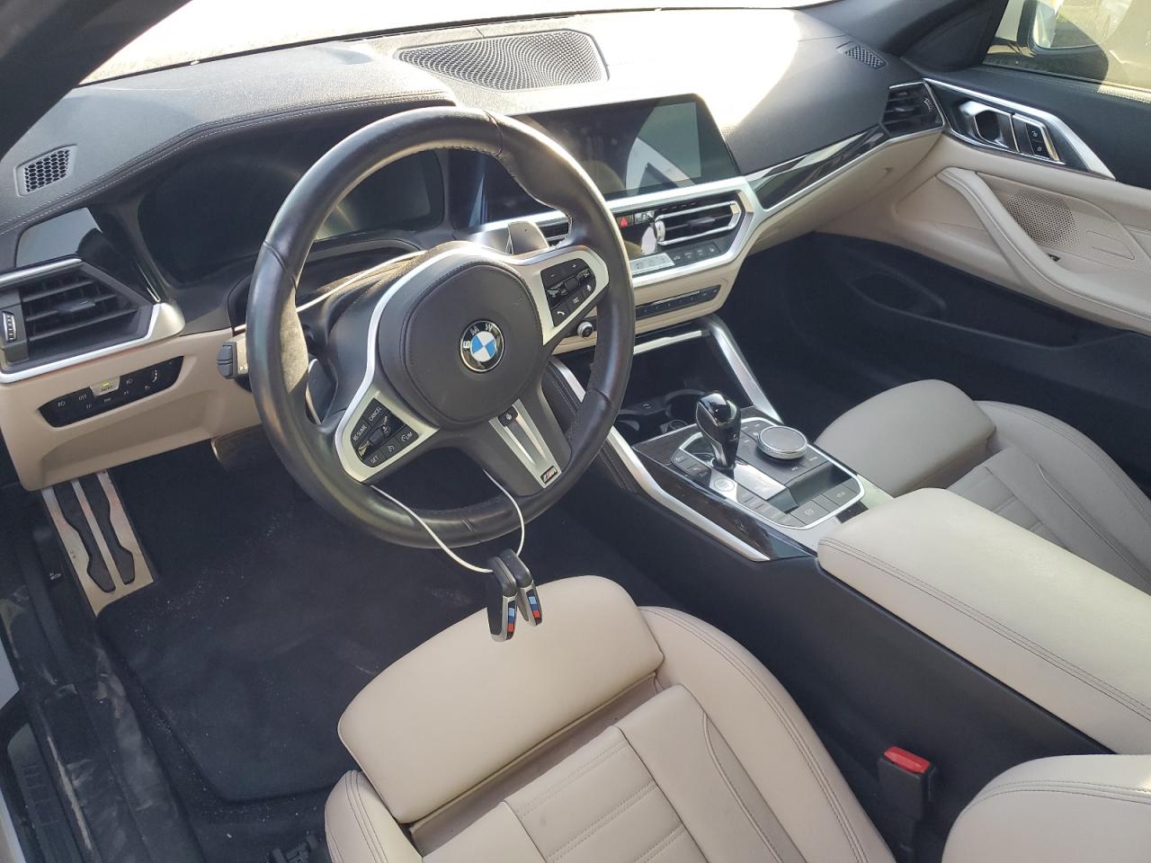 2022 BMW 4er VIN WBA23AT02NCJ38076 Copart auction photo, water/flood damage thumbnail 8