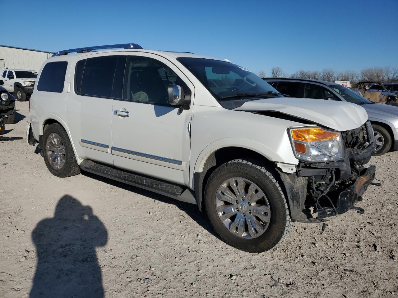 2015 Nissan Armada VIN 5N1BA0NFXFN603788 Copart auction photo, front end / rear end damage thumbnail 4
