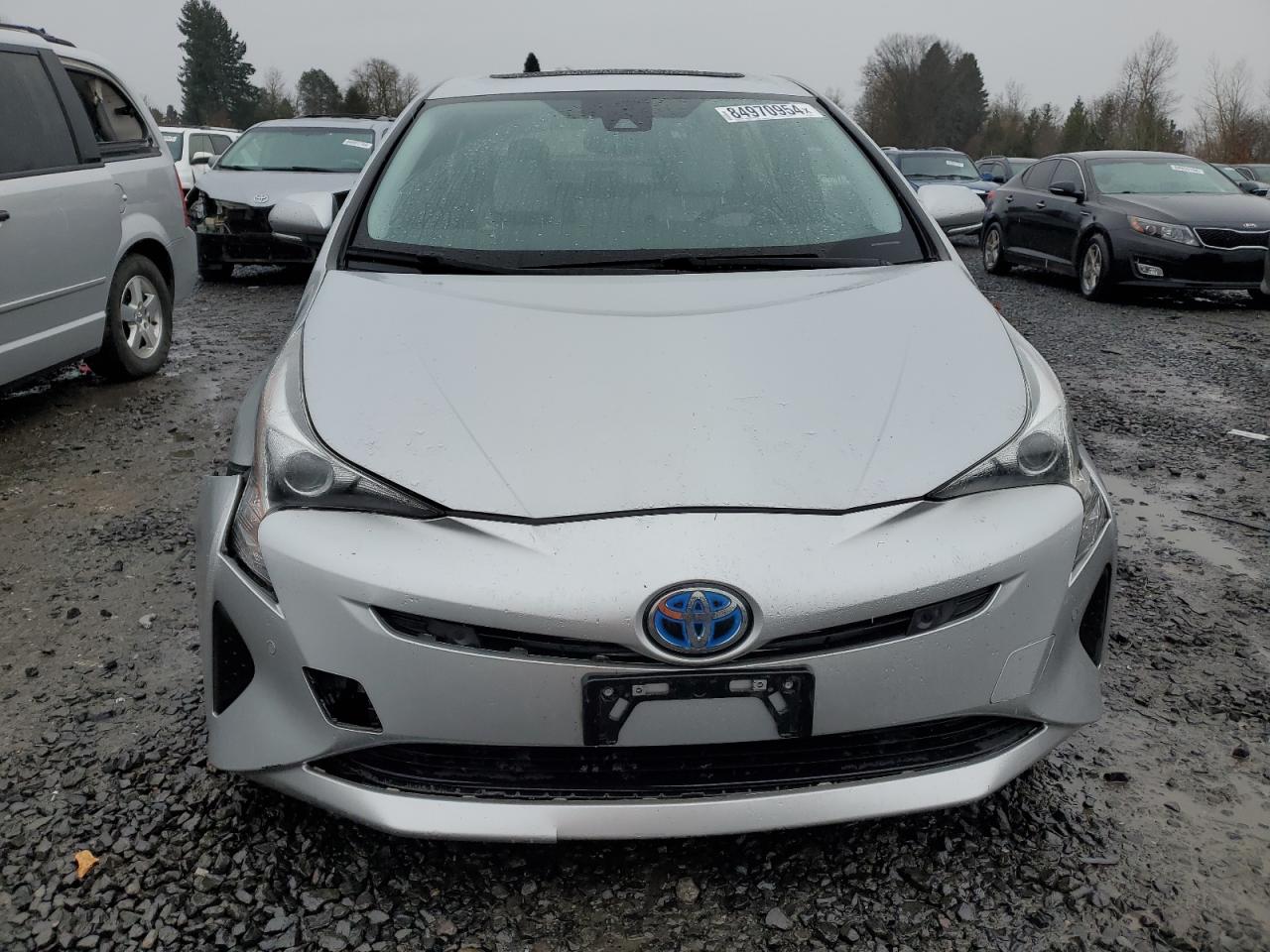 2016 Toyota Prius VIN JTDKARFU0G3019743 Copart auction photo, top/roof / undercarriage damage thumbnail 5