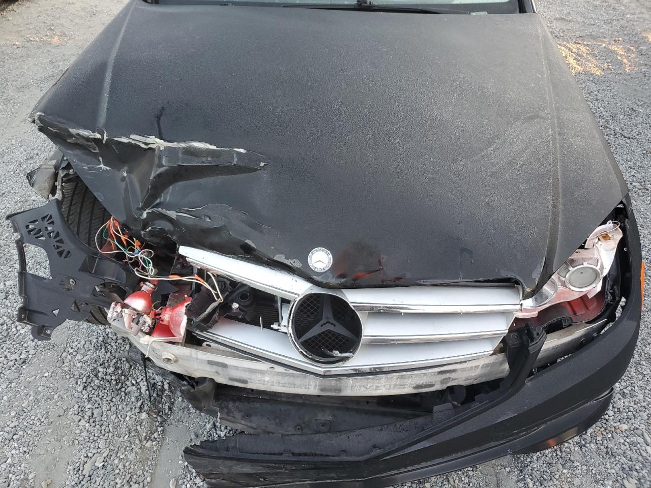 2009 Mercedes-Benz C-klasse VIN WDDGF56X19R057966 Copart auction photo, front end damage thumbnail 12