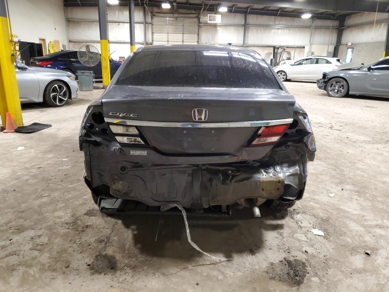 2014 Honda Civic VIN 2HGFB2F99EH545642 Copart auction photo, rear end damage thumbnail 6