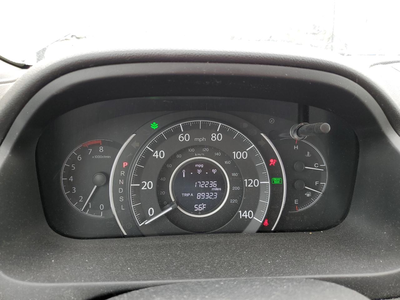 2016 Honda CR-V VIN 2HKRM4H76GH725622 Copart auction photo, front end / all over damage thumbnail 9