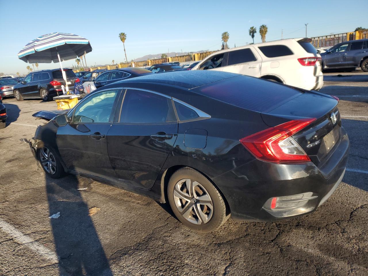 2016 Honda Civic VIN 2HGFC2F51GH539153 Copart auction photo, front end / minor dent/scratches damage thumbnail 2