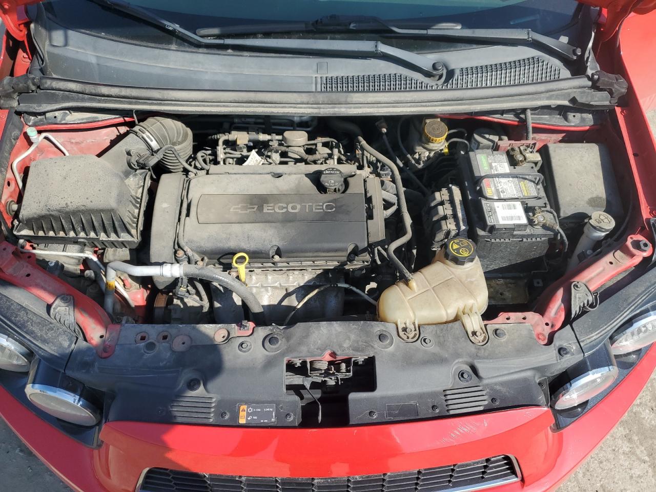 2015 Chevrolet Sonic VIN 1G1JC6SH1F4209470 Copart auction photo, side damage thumbnail 11