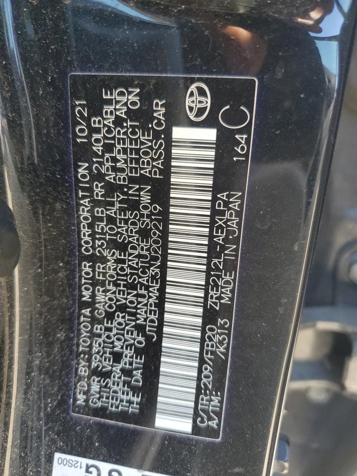 2022 Toyota Corolla VIN JTDEPMAE3NJ209219 Copart auction photo, all over / minor dent/scratches damage thumbnail 12