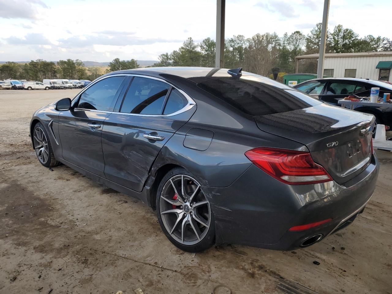 2019 Genesis G70 VIN KMTG74LE6KU024096 Copart auction photo, side damage thumbnail 2