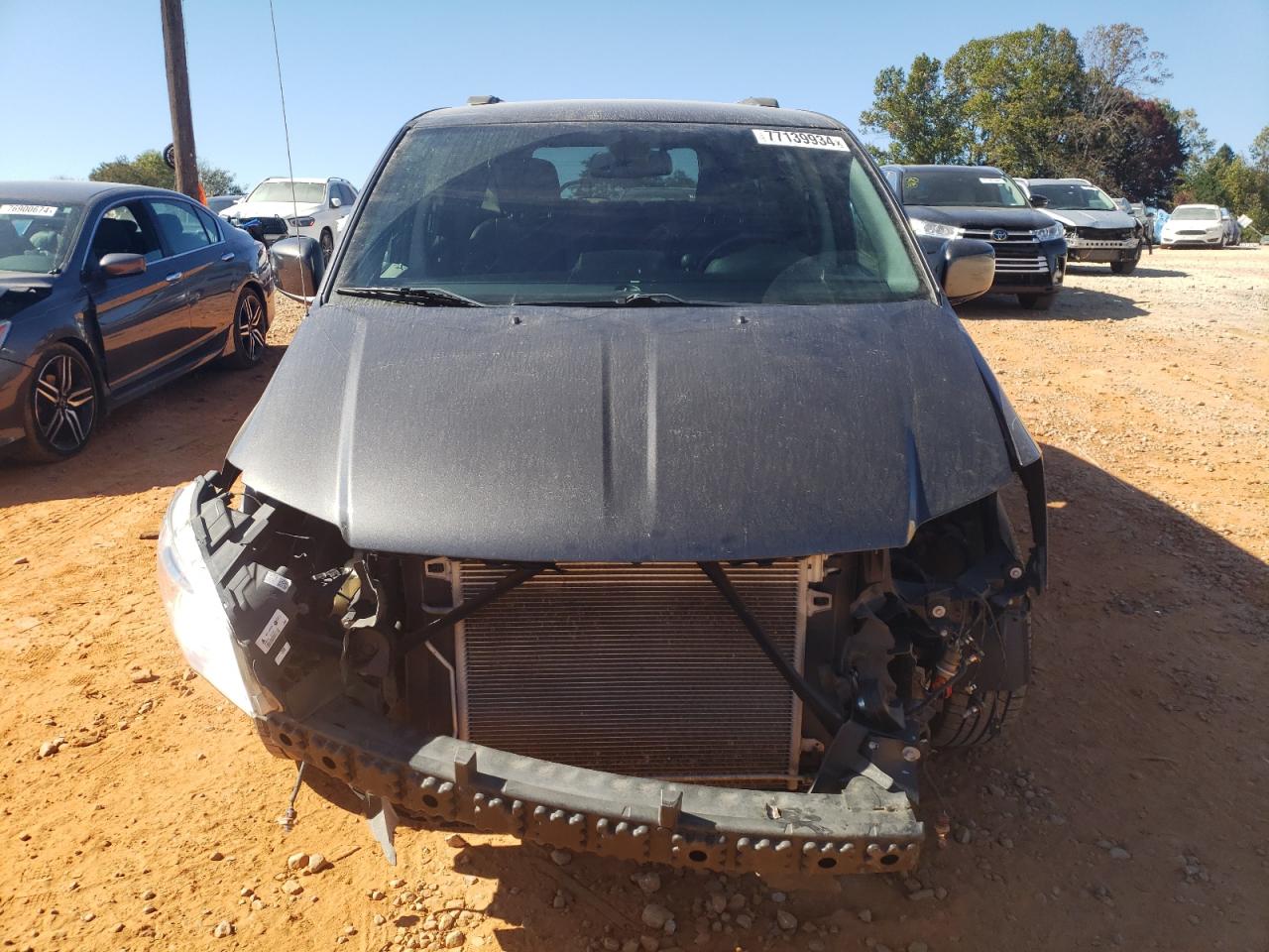 2019 Dodge Caravan VIN 2C4RDGCG7KR690948 Copart auction photo, front end damage thumbnail 5