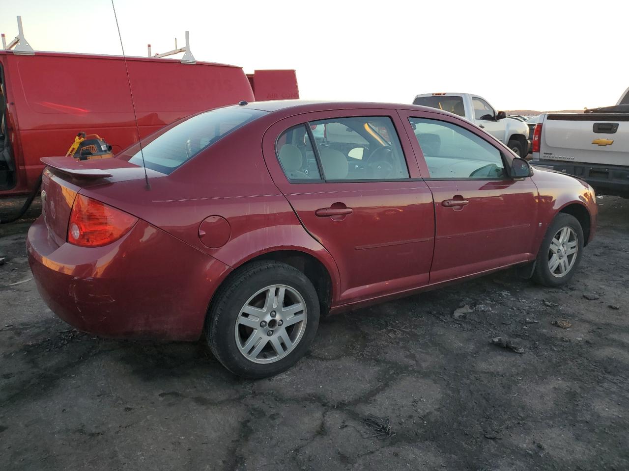 2007 Chevrolet Cobalt VIN 1G1AL55F877361217 Copart auction photo, front end / side damage thumbnail 3