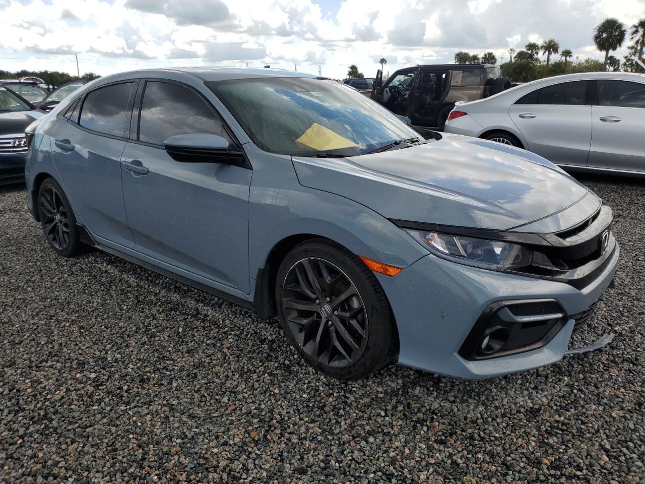 2021 Honda Civic VIN SHHFK7H45MU218784 Copart auction photo, water/flood damage thumbnail 4