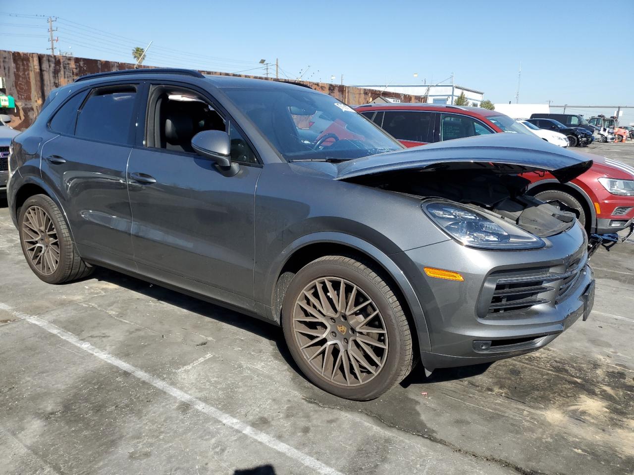 2020 Porsche Cayenne VIN WP1AA2AY3LDA03715 Copart auction photo, front end damage thumbnail 4