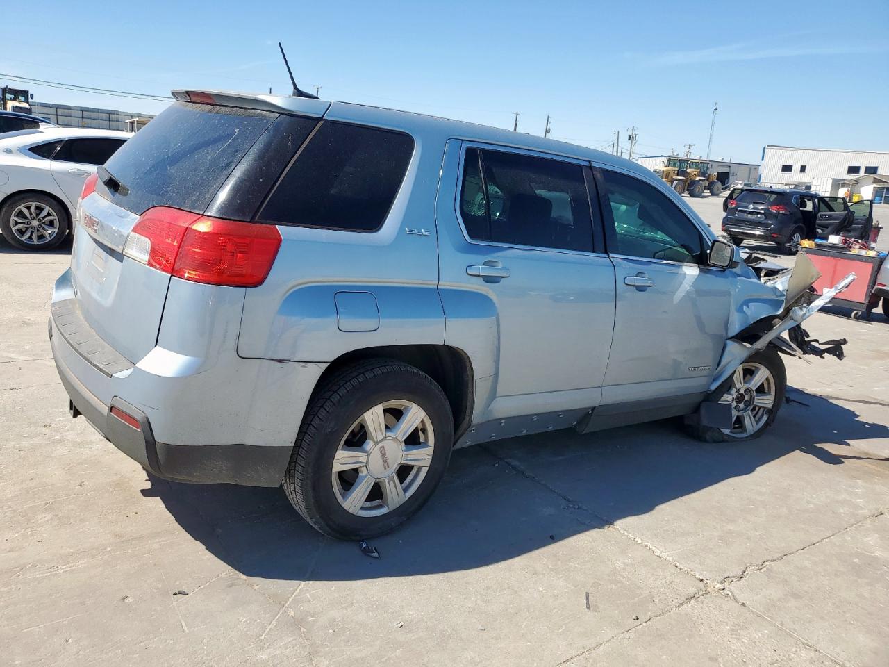 2014 GMC Terrain VIN 2GKALMEK6E6285528 Copart auction photo, front end / side damage thumbnail 3