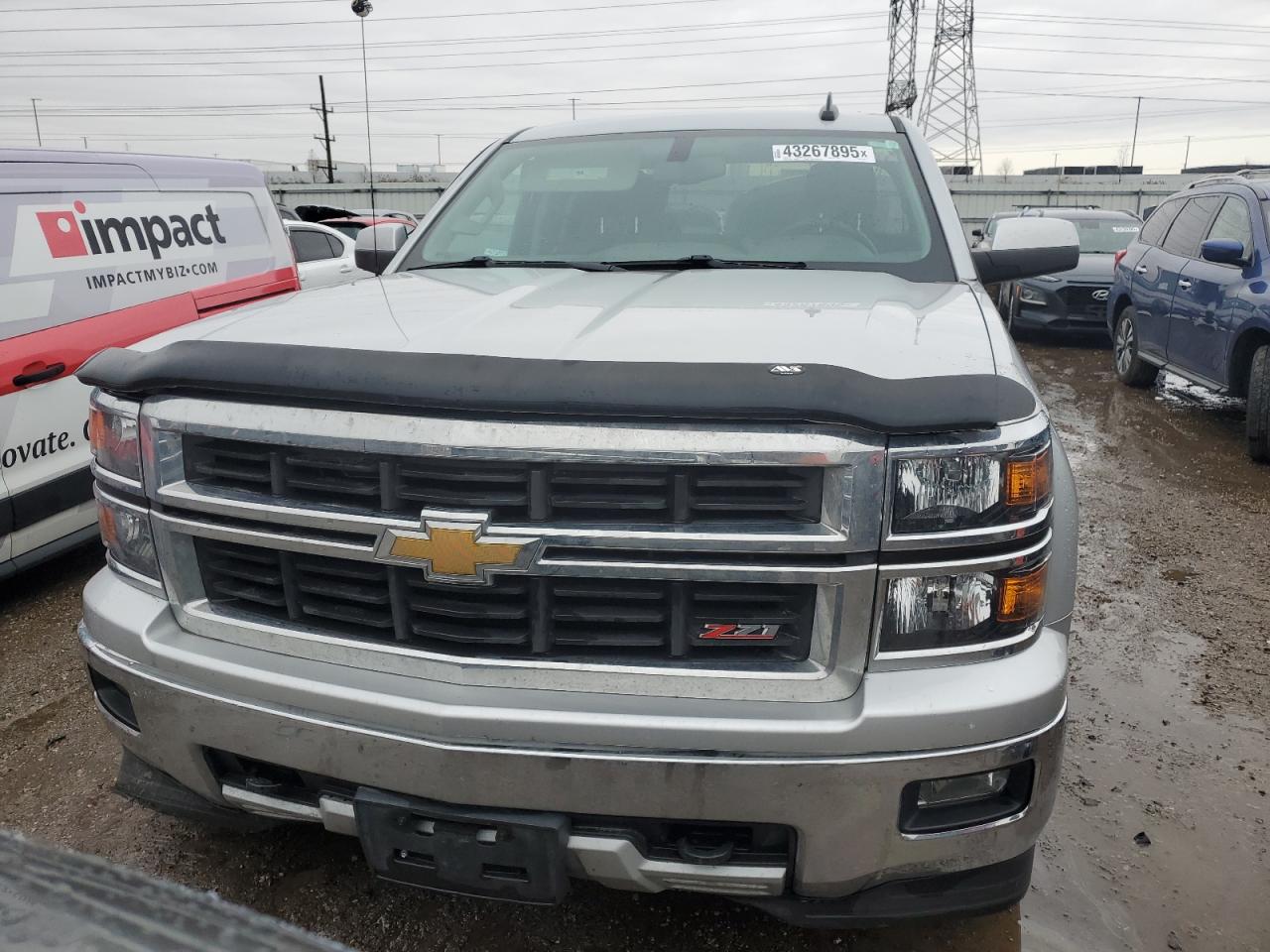 2015 Chevrolet Silverado VIN 1GCVKREH7FZ171707 Copart auction photo, side / front end damage thumbnail 5