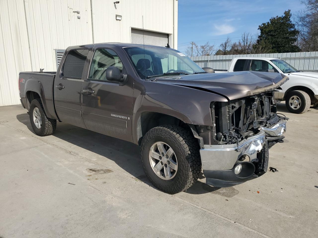 2008 GMC Sierra VIN 2GTEK13J181291215 Copart auction photo, front end / side damage thumbnail 4