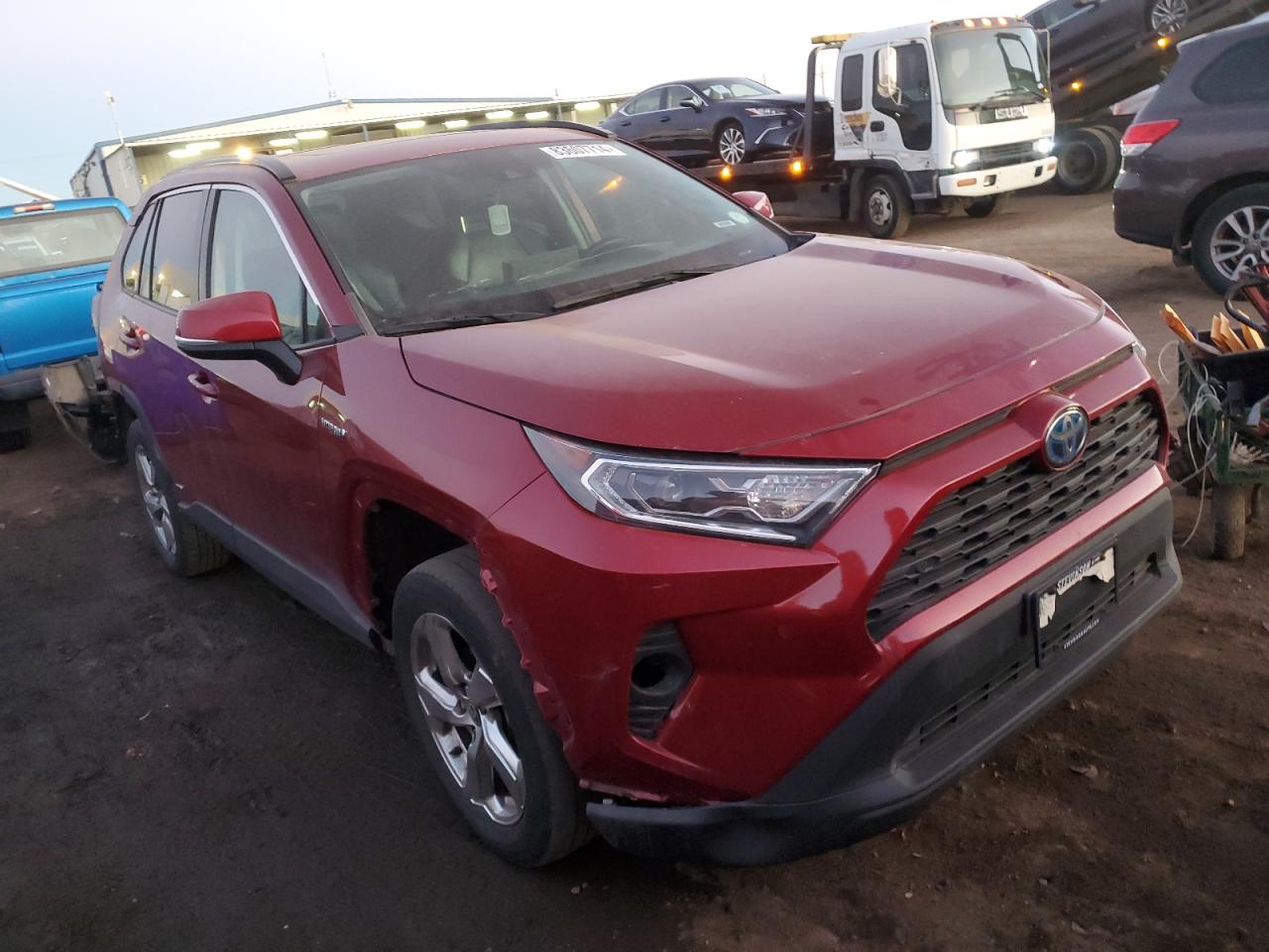 2021 Toyota RAV 4 VIN 2T3B6RFV5MW026030 Copart auction photo, rear end / minor dent/scratches damage thumbnail 4