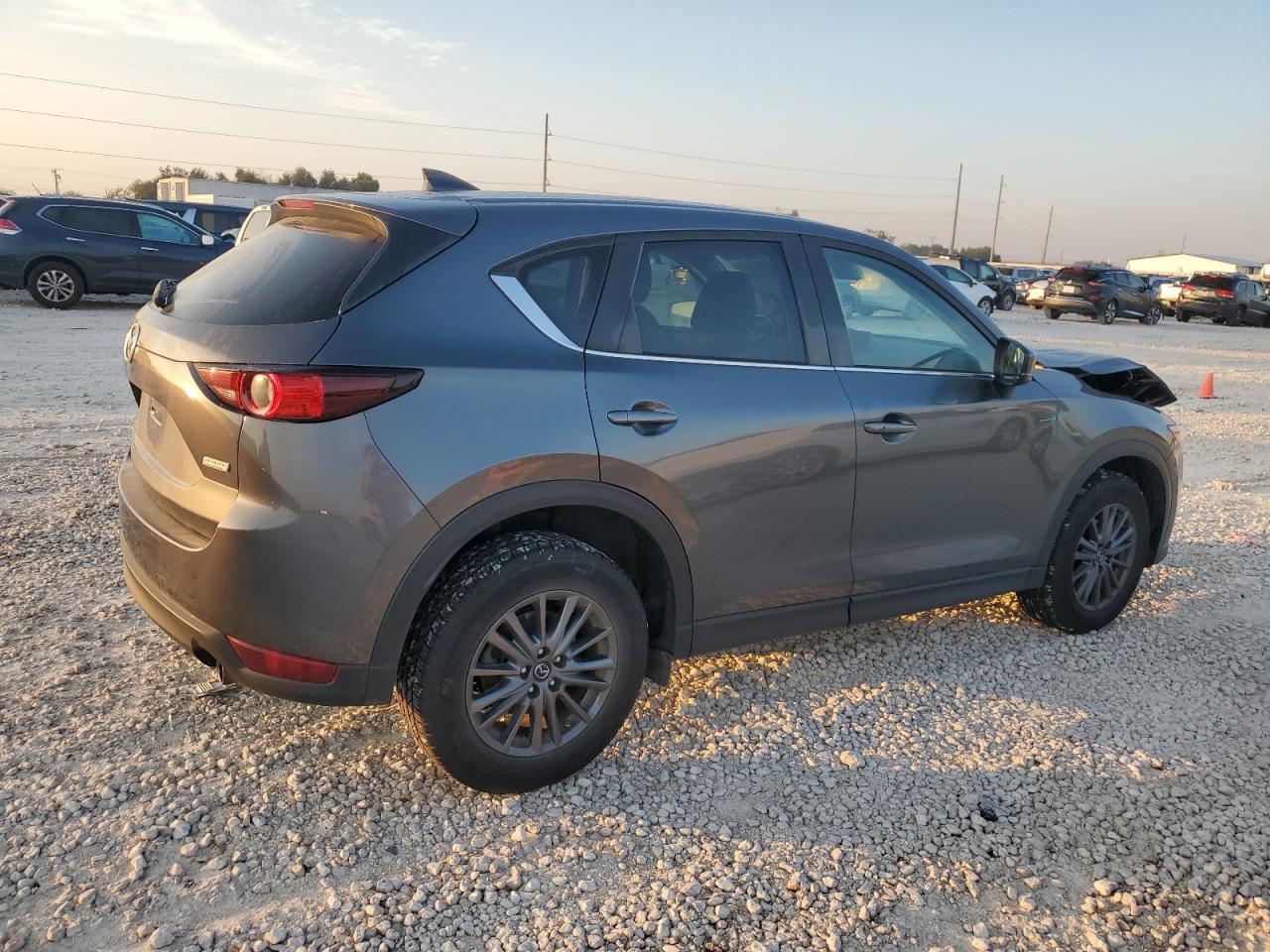 2019 Mazda CX-5 VIN JM3KFACM9K0694502 Copart auction photo, front end / side damage thumbnail 3